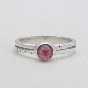 Tourmaline Silver Rings
