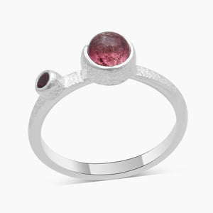 Tourmaline Silver Rings