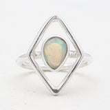925 Sterling Silver Ethiopian Opal Rings