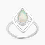 925 Sterling Silver Ethiopian Opal Rings