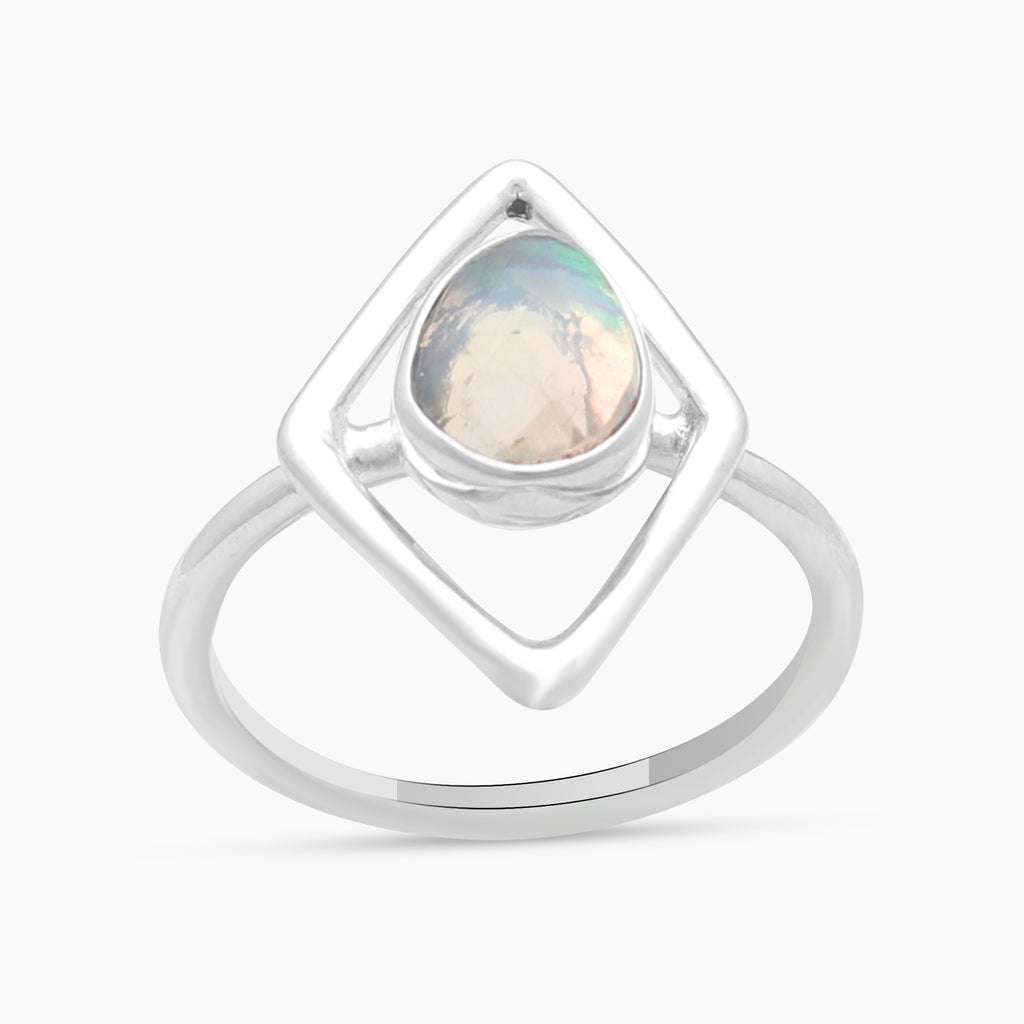 925 Sterling Silver Ethiopian Opal Rings