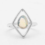 925 Sterling Silver Ethiopian Opal Rings