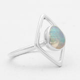 925 Sterling Silver Ethiopian Opal Rings