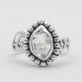 925 Sterling Silver Herkimer Quartz Rings