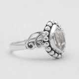 925 Sterling Silver Herkimer Quartz Rings