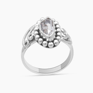 925 Sterling Silver Herkimer Quartz Rings