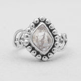 925 Sterling Silver Herkimer Quartz Rings