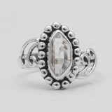 925 Sterling Silver Herkimer Quartz Rings