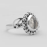 925 Sterling Silver Herkimer Quartz Rings