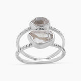 925 Sterling Silver Herkimer Quartz Rings