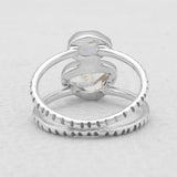 925 Sterling Silver Herkimer Quartz Rings