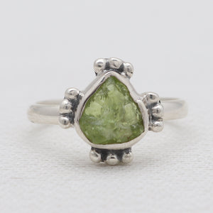 925 Sterling Silver Peridot Rings