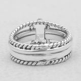 Herkimer Quartz Band Rings