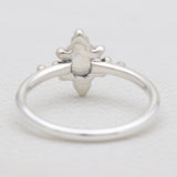 925 Sterling Silver Rainbow Moonstone Rings