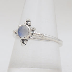 925 Sterling Silver Rainbow Moonstone Rings