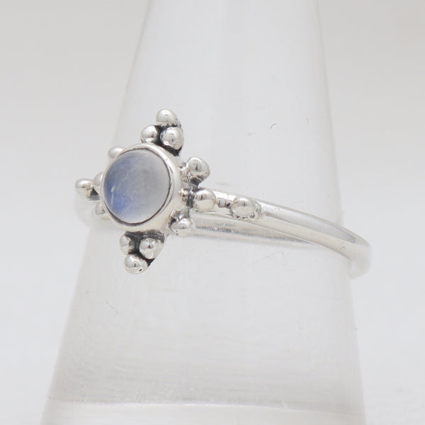 925 Sterling Silver Rainbow Moonstone Rings