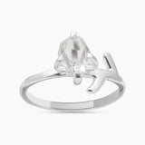 925 Sterling Silver Herkimer Quartz Rings