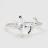925 Sterling Silver Herkimer Quartz Rings