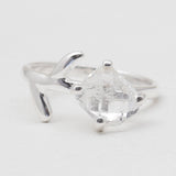 925 Sterling Silver Herkimer Quartz Rings