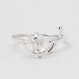 925 Sterling Silver Herkimer Quartz Rings