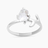 925 Sterling Silver Herkimer Quartz Rings