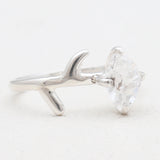 925 Sterling Silver Herkimer Quartz Rings