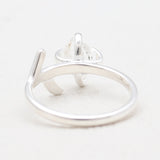 925 Sterling Silver Herkimer Quartz Rings