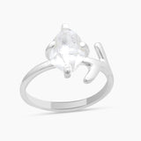 925 Sterling Silver Herkimer Quartz Rings