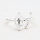 925 Sterling Silver Herkimer Quartz Rings