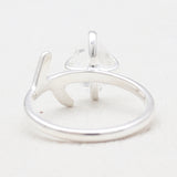 925 Sterling Silver Herkimer Quartz Rings