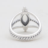 925 Sterling Silver Rainbow Moonstone Rings