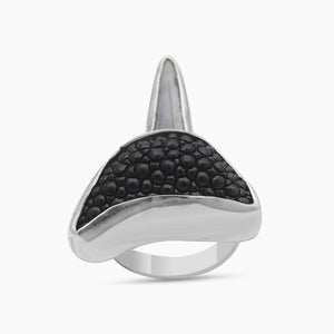 Shark Tooth Silver Rings