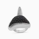 Shark Tooth Silver Rings
