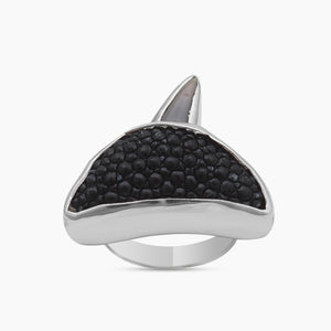 Shark Tooth Silver Rings
