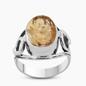 925 Sterling Silver Citrine Rings