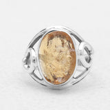 925 Sterling Silver Citrine Rings
