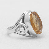 925 Sterling Silver Citrine Rings