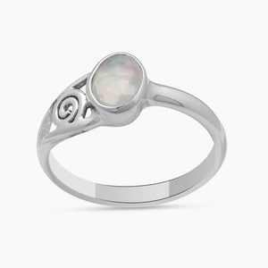 Ethiopian Opal Silver Rings