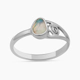 Ethiopian Opal Silver Rings