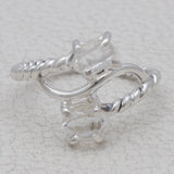 Herkimer Diamond Sliver Ring