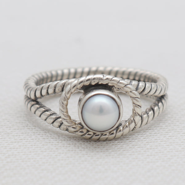 925 Sterling Silver Pearl Rings