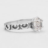 925 Sterling Silver Herkimer Quartz Rings