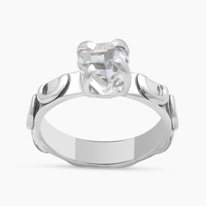 925 Sterling Silver Herkimer Quartz Rings
