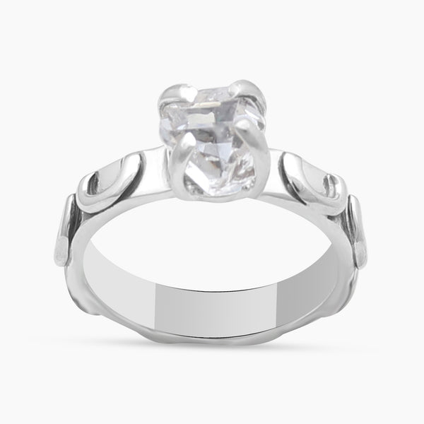 925 Sterling Silver Herkimer Quartz Rings