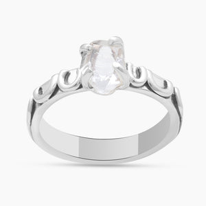 925 Sterling Silver Herkimer Quartz Rings