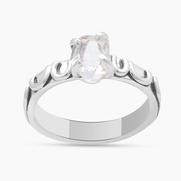 925 Sterling Silver Herkimer Quartz Rings