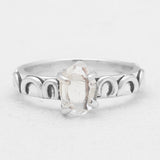 925 Sterling Silver Herkimer Quartz Rings