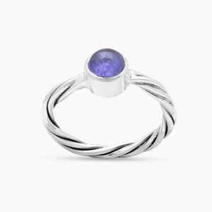 Tanzanite Gemstone Sterling Silver Rings