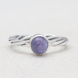 Tanzanite Gemstone Sterling Silver Rings