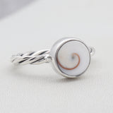 Natural Shiva Eye Silver Ring